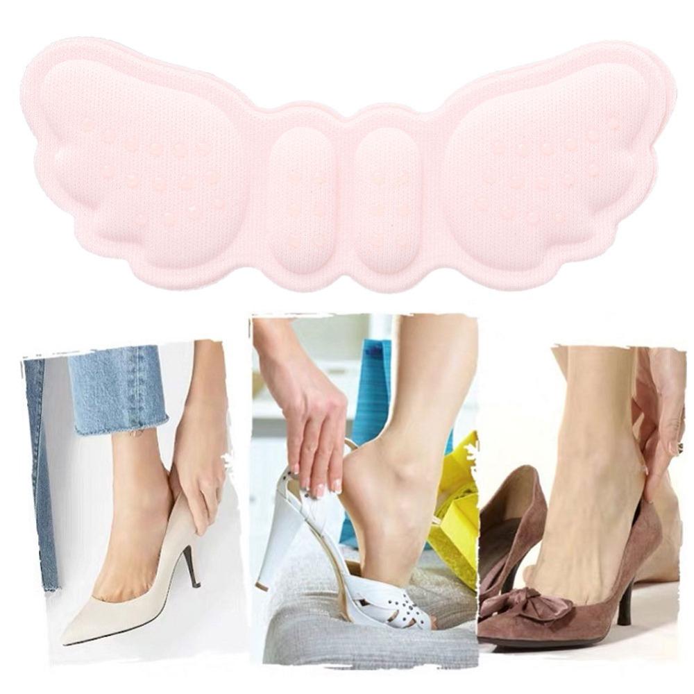 5 Pair Thickness 3mm/6mm Angel Wing Dot Glue Heel Pads New shoes rubbing heel relief
