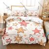 Cartoon Star Bedding Set Single Twin Full Queen King Size Bed Set Adult Bedroom Duvetcover Sets Anime Bed Sheet Set