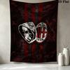 Arazzo da Parete AC Milan Appeso Estetico a Parete Coperta in Tessuto Stampato Arazzi Decorativi per Camera da Letto Soggiorno Decorazioni per la Casa