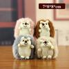 Animal Plush Hedgehog Pendant With Polyester Fiber Filling For Gift And Decor