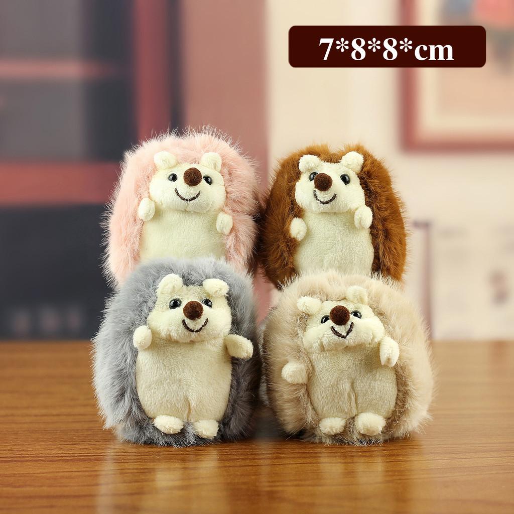 Animal Plush Hedgehog Pendant With Polyester Fiber Filling For Gift And Decor