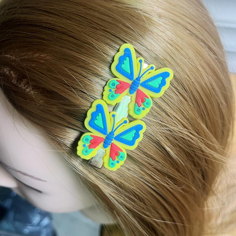 Beautiful PVC Butterfly Hair Accessory Hair Clip Suitable for Girls' Hair Decoration, Holiday Party Decoration Hair Accessories