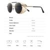 Retro Round Metal Sunglasses Steampunk Men Women Trend Brand Designer Vintage Sun Glasses  Shades Uv Protection
