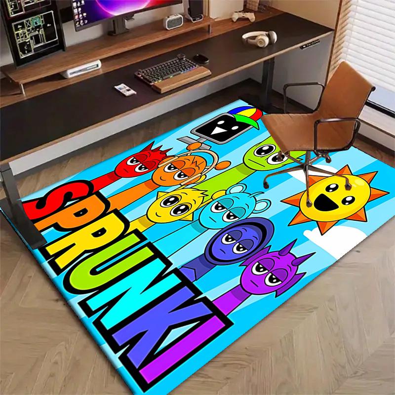 1pc SPRUNKI4 Design Printed Area Rug Carpet for Bedroom Living Room Home Decor Rugs Mat Non Slip Mat Rug for Bedside