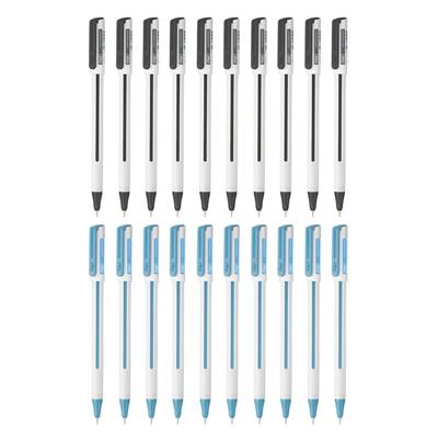 Flair Yolo NXT Waterproof Gel Ink Pen Set Smudge Free Smooth Writing With Ergonomic Grip For School Office Pack Of 1 X 20 Pen