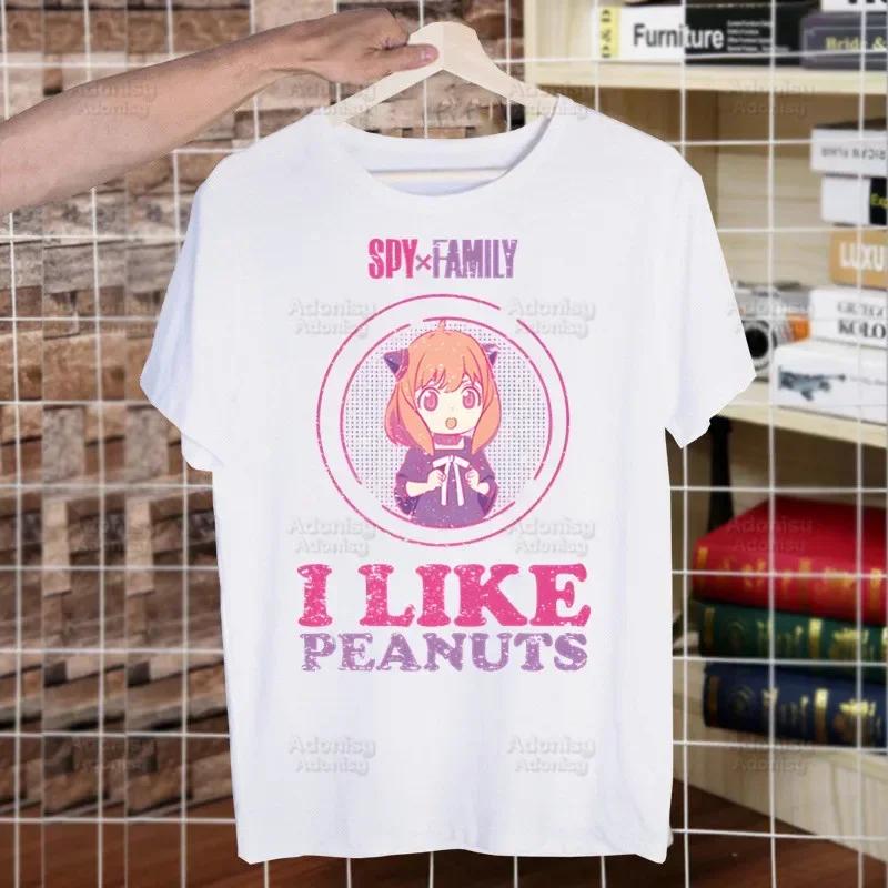 Spy X Family Spy Family Anya Smug Tshirt Men Shirt Harajaku Mens Casual Yor Forger Loid Forger Bond Forger Tee Short Sleeve Tops