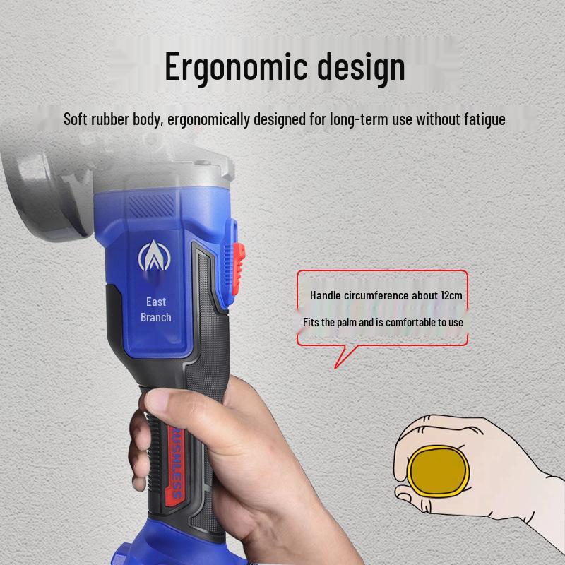 Dongke 21V Brushless Lithium Battery Angle Grinder with Charger - Cutting & Polishing Tool