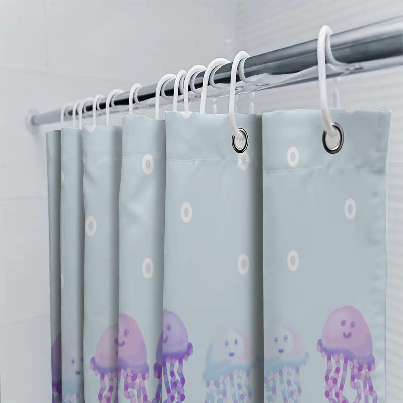 Delicate Pink Bloom Shower Curtain Bath Decor for Girls Soft Fabric with Hooks Perfect Gift For Her #18705342698