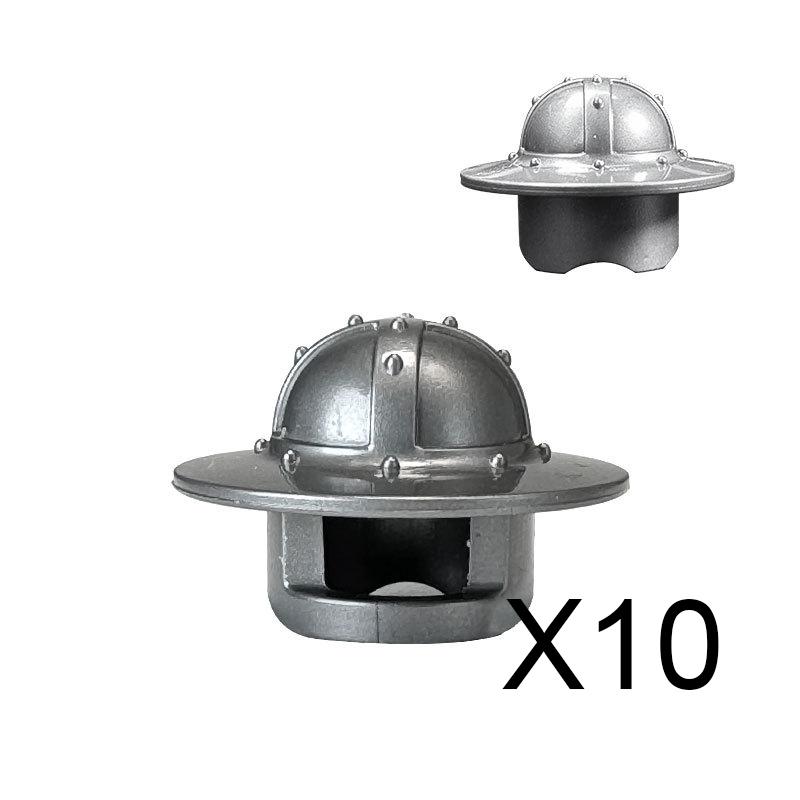 MOC Bausteine Mittelalter Ritter Soldat Actionfiguren Waffen Zubehör Schwert Speer Umhang Weste Helm Rüstung Geschenk Spielzeug Stein