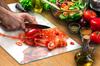 GLASS CUTTING BOARD 35x52 Chili