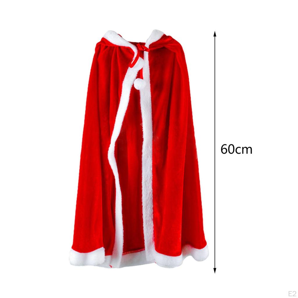 Christmas Hooded Cape Cloak Robe Accessories, Cosplay Lightweight, Multipurpose Outfit