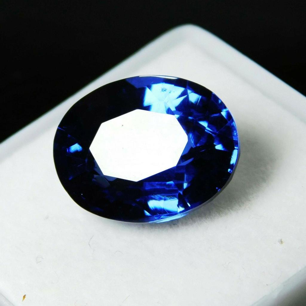 Natural Tanzanite CERTIFIED Ring Size 8 Carat Gemstone Loose Blue Oval Cut multiQ 008