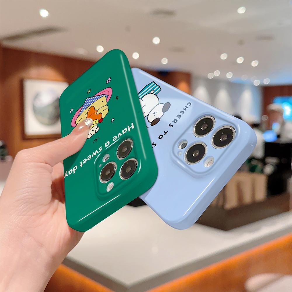 All-inclusive-Film-Telefonhülle, Cartoon-Modedesign, Hartschale, vollständige Abdeckung, stoßfeste Kamera-Schutzhülle für OPPO Realme OnePlus Infinix Tecno