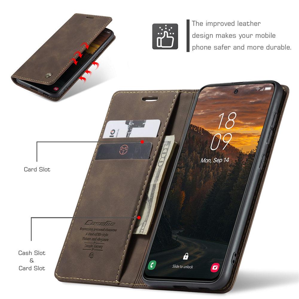 S24FE Magnetic Flip Leather Phone Case For Samsung Galaxy S24 FE S24Plus Capa Credit Card Slot Wallet Cover For Galaxy S24 Ultra
