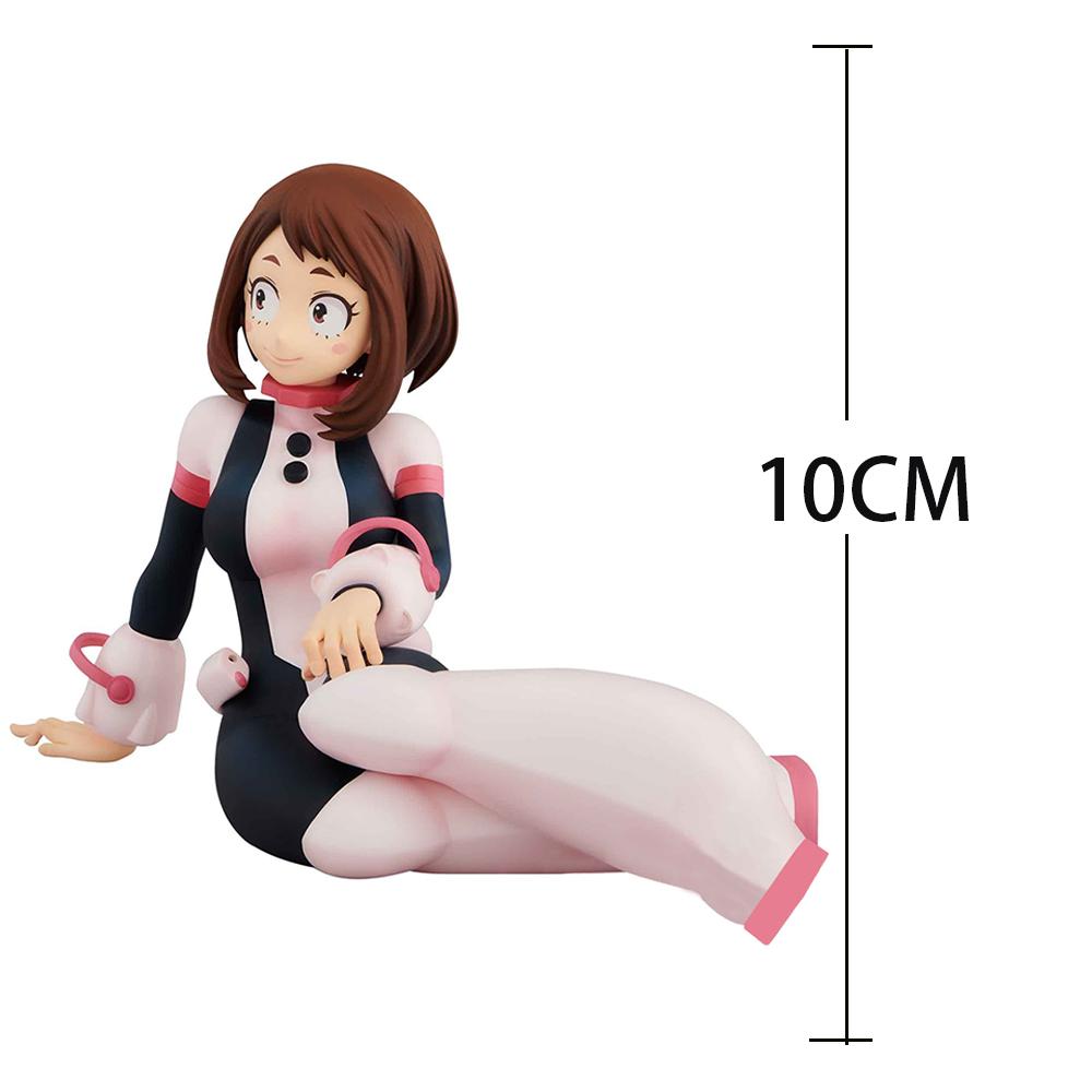 Anime MHA Hero Academia figure Ochaco Sitting pose Action Figure Uraraka Ochako pvc Collect Model Gift Doll 10cm