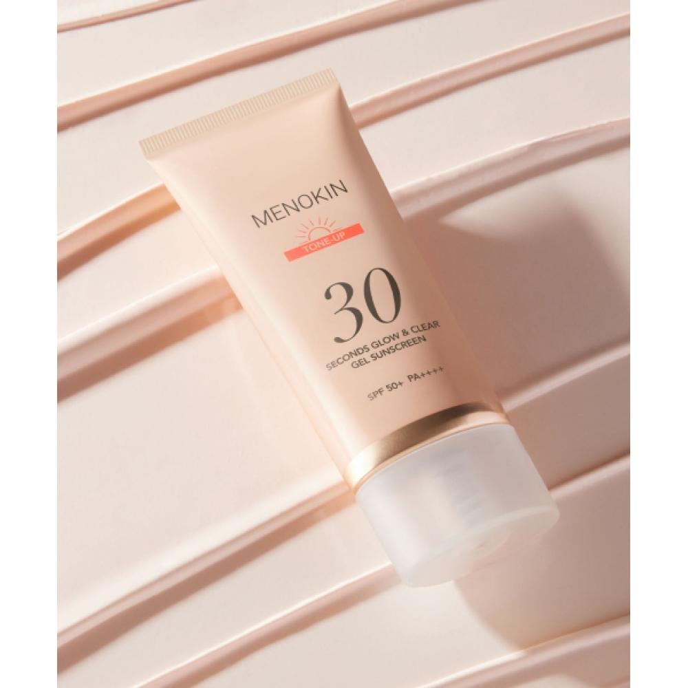 Menokin 30 Seconds Glow   Clear Gel Sunscreen Tone Up 50ml