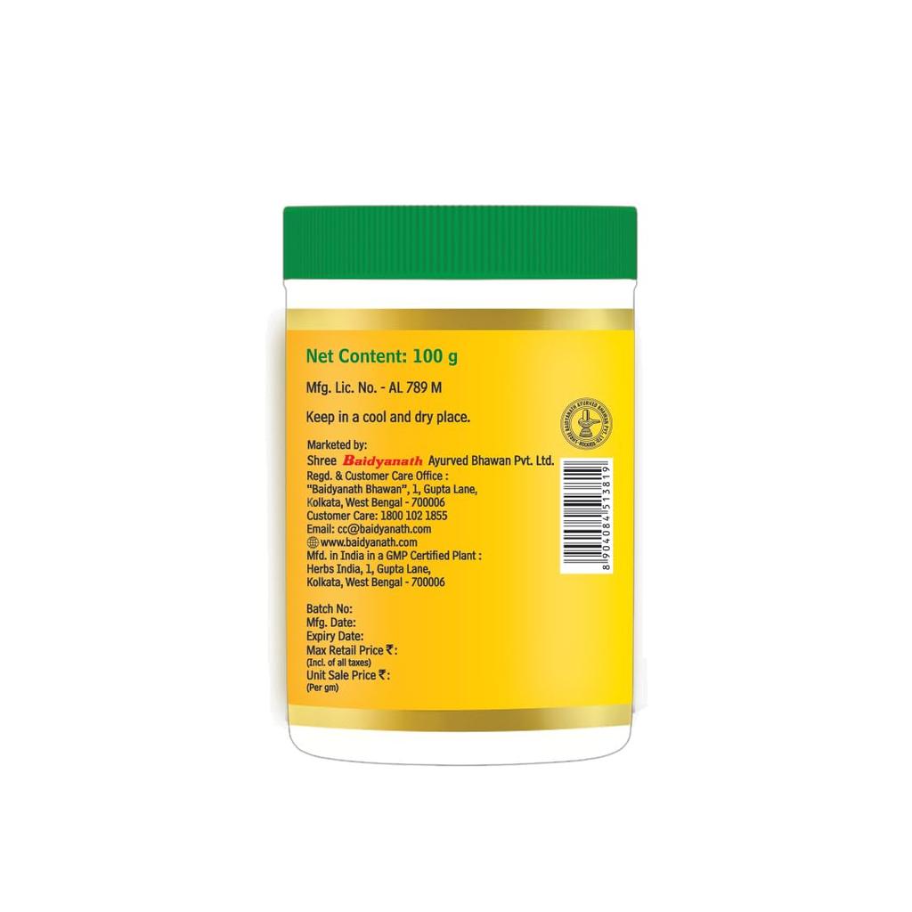 Baidyanath Ashwagandhadi Churna 100g X Pack of 2 Ayurvedic Herbal Powder for Energy and Vitality