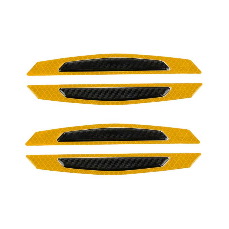 4Pcs/set Car Reflective Strip Anti-collision Warning Stickers Safety Mark Side Scratch-proof Door Anti-collision Sticker