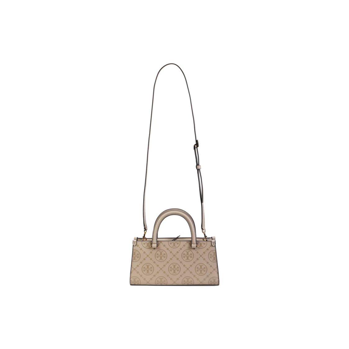 

Tory Burch T Monogram Brand Print Zipper Tote Bag Women Tote Clay 164641-200 Basic Set (Bag+Dust Bag)