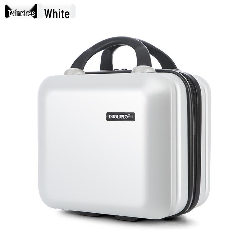 Compact Fashion Handbag: Multifunctional Makeup Case and Portable Carry-on Zipper Suitcase.