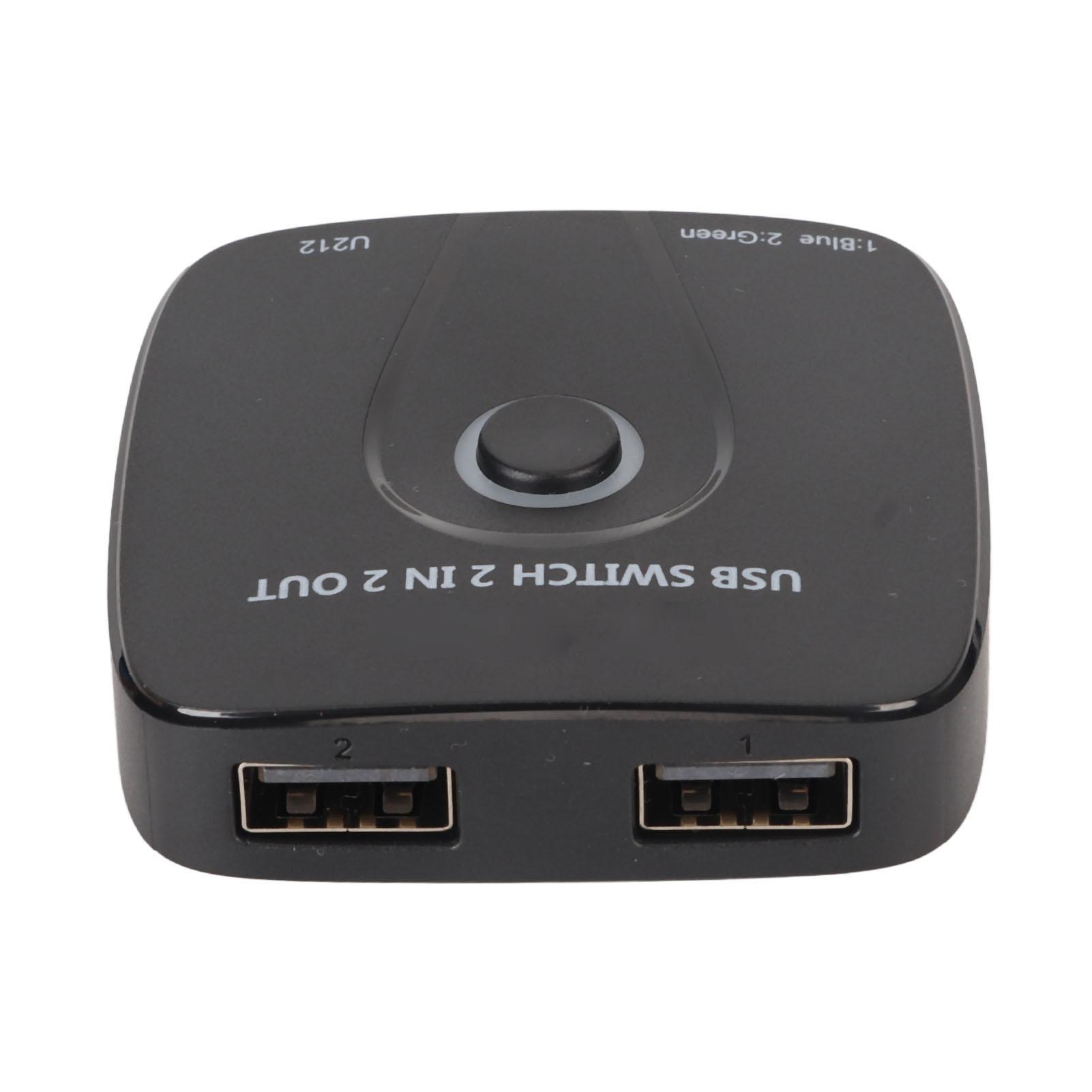 

2 в 2 выхода USB-переключатель Бесшовное переключение USB-переключатель для 2 компьютеров Совместное использование 2 USB-устройств Мышь