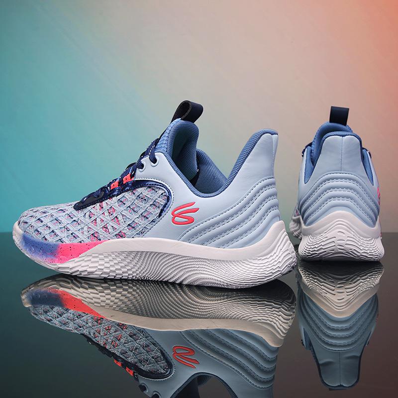New Curry 9 Basketball Shoes Men's Low-top Teenagers Rebound Boots Non-slip Carbon Board Sneakers Shoes