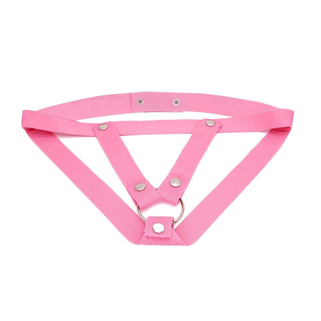 Ju Says Men's Adjustable Chastity Lock Strap: Wide, Three-Way Restraint with Hanging Ring for Enhanced Appearance