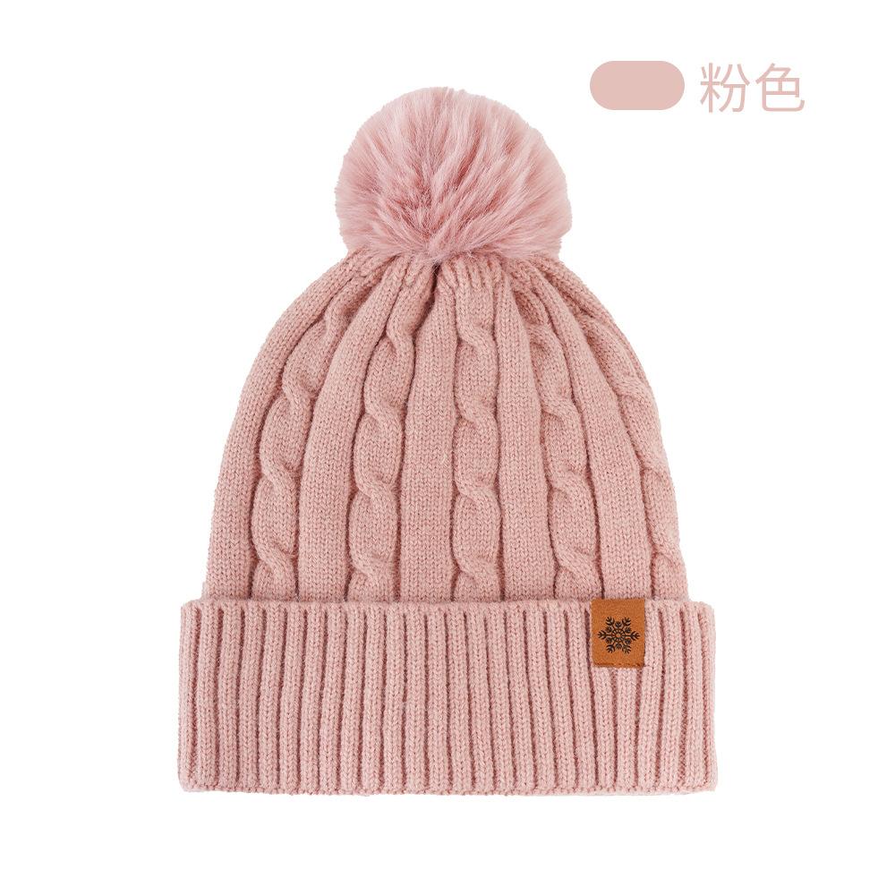 

Женский зимний двухслойный флисовый комплект из альпака, 3 предмета - шапка, шарф, перчатки Beanie розовый