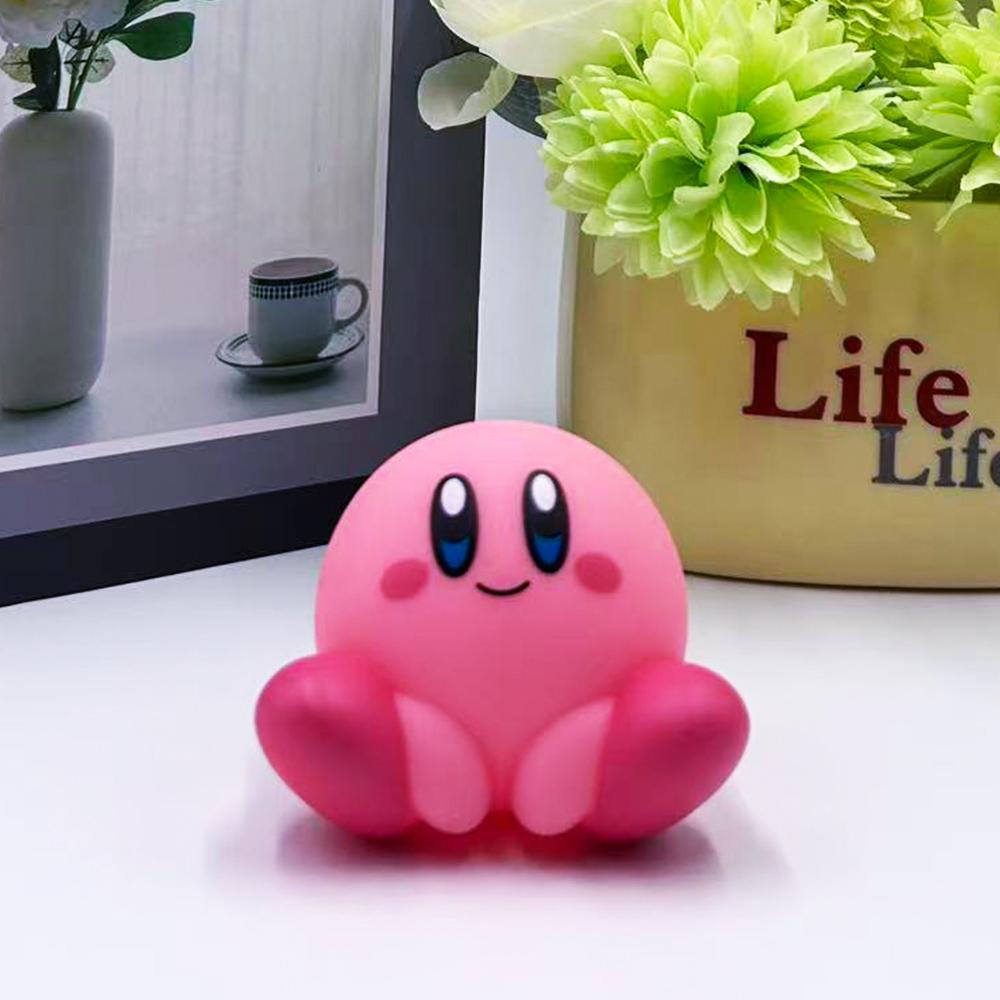 @Star Kirby Anime Zeichentrickfigur Schlüsselanhänger Schlüsselring Handtaschenanhänger Kirby Waddle Dee Doo Modell Mädchen Herz Puppen Weihnachtsgeschenke Premium Qualität W145347WW- gray