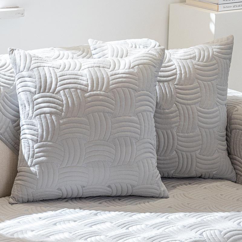Four Seasons Universal Sofa Cushion Cotton Fabric Craft Slipcover Cover Cloth Sofa Towel Backrest Sofa Cushion Cushion Thickened
