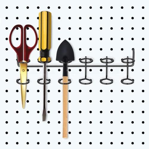 Athvcht 156-Piece Perforated Board Hooks, Specialized T-Shaped Mesh Hooks, 25mm Hole Pitch, Includes Plastic Box, Hanging Rack, Fixing Hardware, Produ