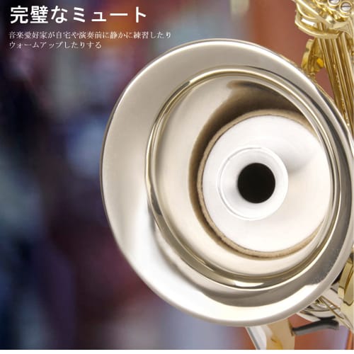 Saxophone Mute, Alto Saxophone Mute, Rust-Resistant, Durable, Easy Installation, Ultra-Lightweight, Compact, Mute for Saxophone Practice, Beginners, S