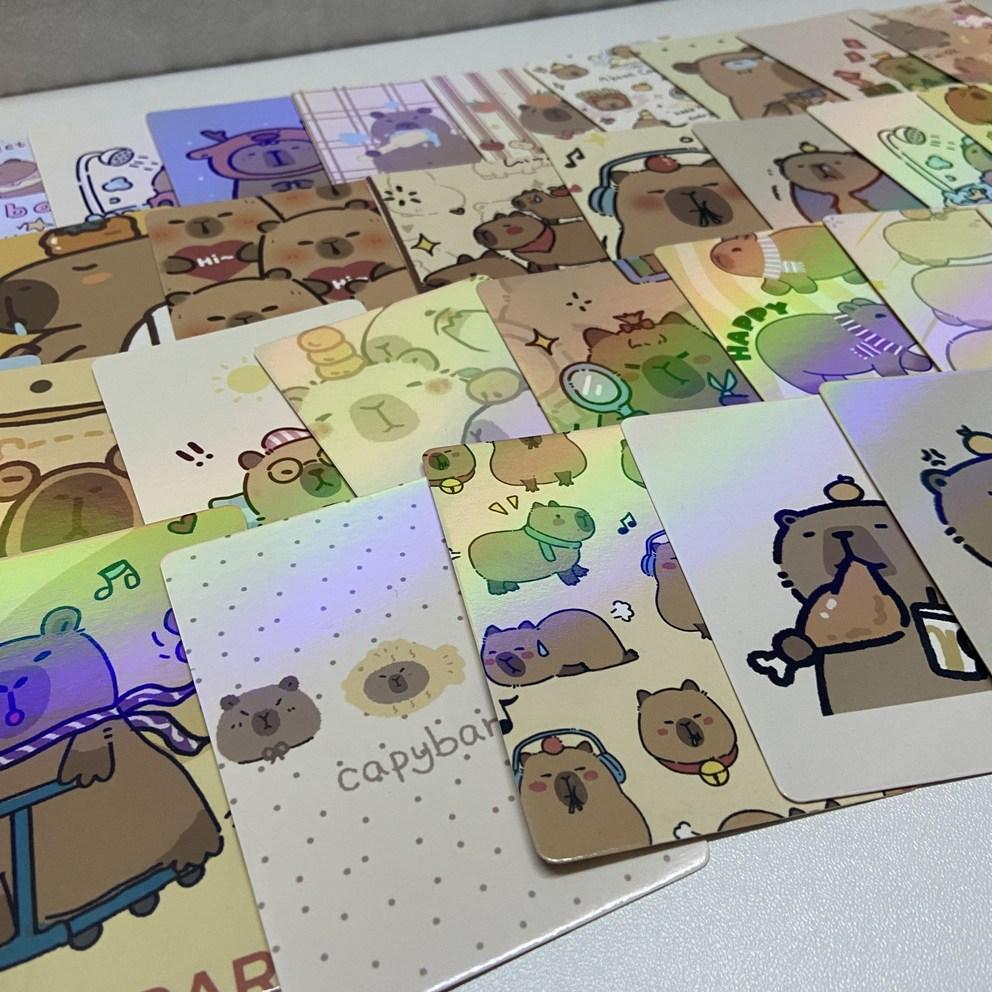 Cartas de Pôquer Capivara Snowdream (55 cartões de capivara de personagem fofa) - Presente de entrada para o ensino fundamental