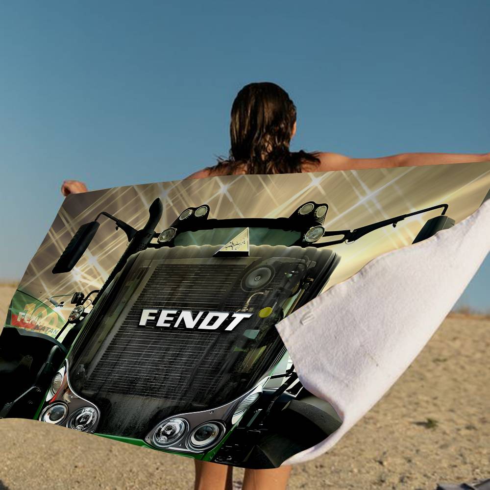 Farming Tractor Fendt Beach Towel Colorful Bath Towels For Girl Microfiber Quick Dry Sand Free Beach Yoga Spa Gym Pool