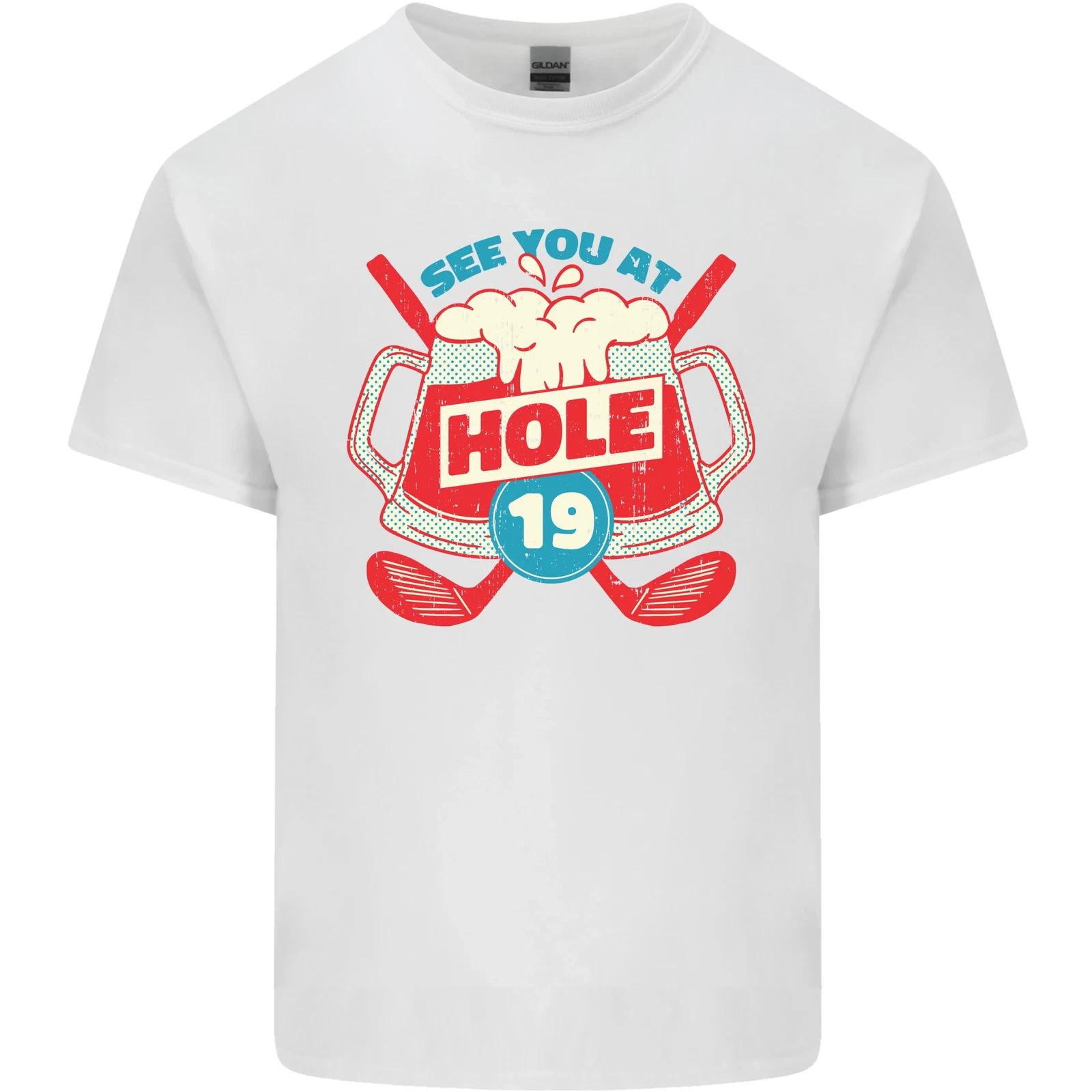 

Golf See You at Hole Funny 19th Hole Beer Kids T-Shirt Childrens 2XL