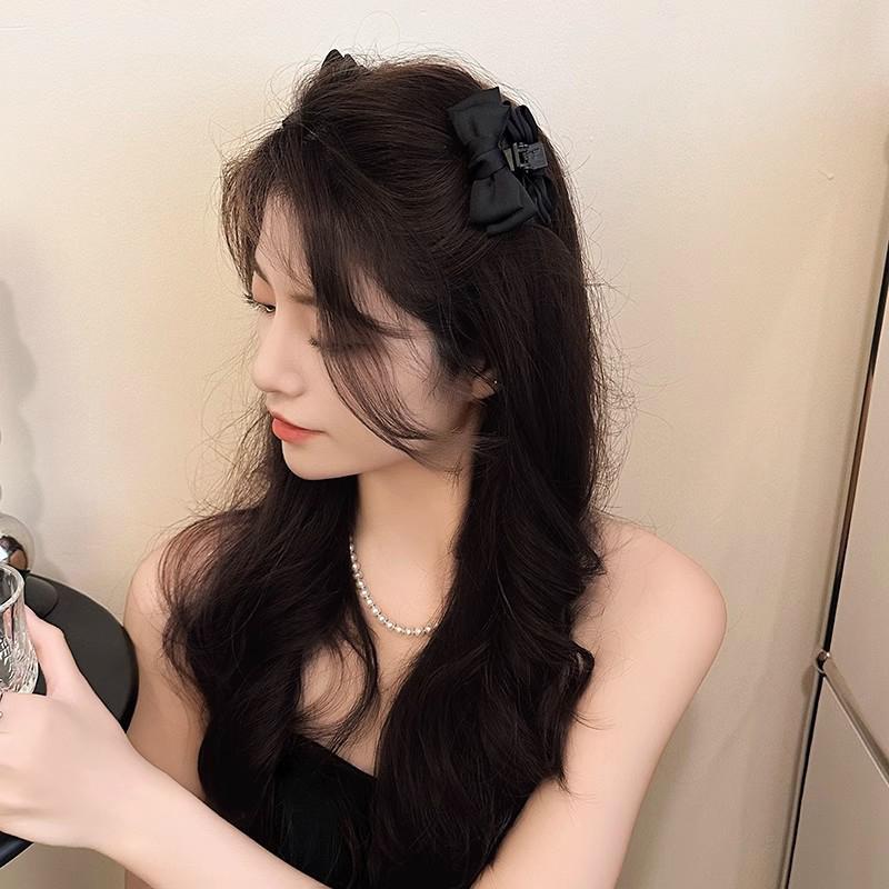 2Pcs Cute Bow Princess Small Hair Claw For Women Girls Cute Side Clip Versatile Exquisite Forehead Bangs Hair Clip Gifts
