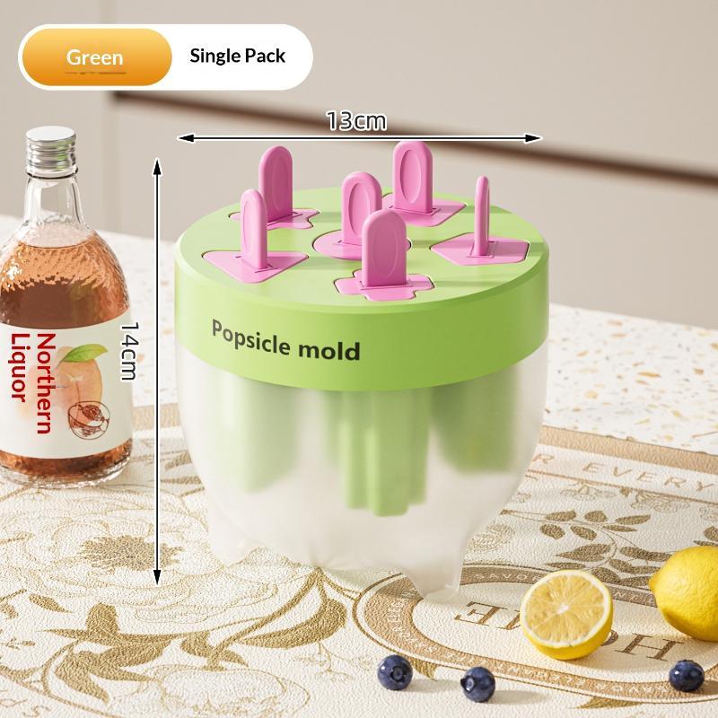 Food Grade Popsicle Mold With 6 Cavities Easy Release For Homemade Summer Ice Lollies For Kids And Family