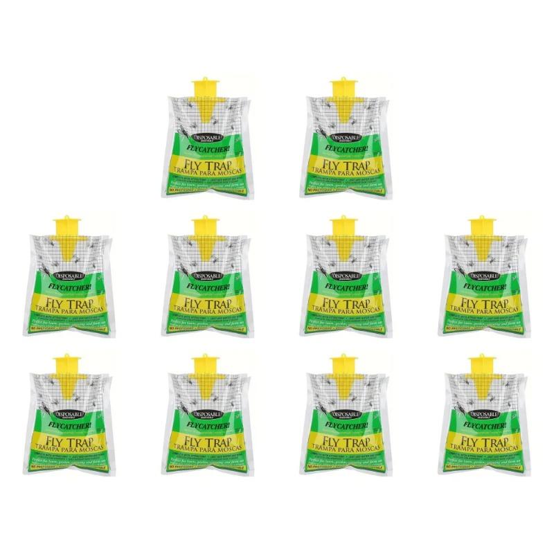 Outdoor Hanging Fly Trap Bags, Baitless Empty Insect Catcher, Mosquito & Wasp Killer Bags for Garden & Patio Pest Control