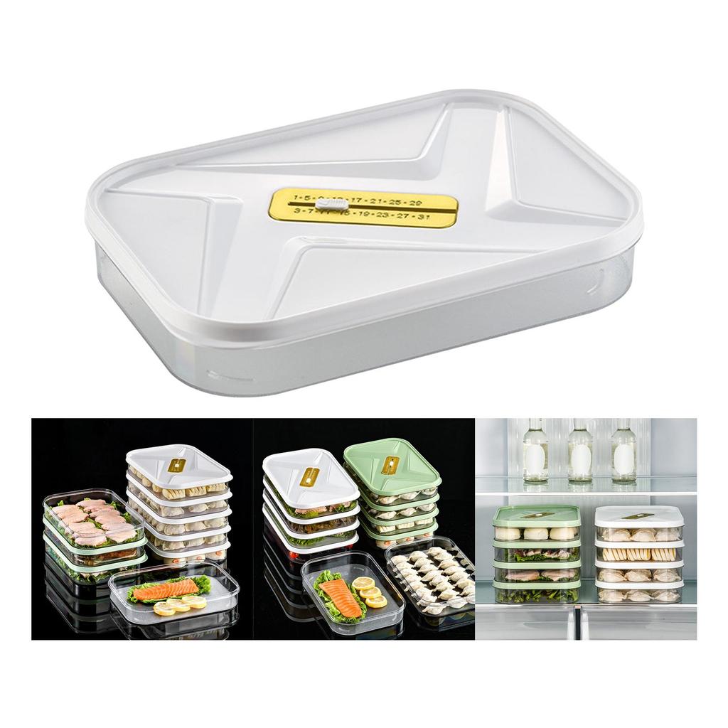 Dumplings Organizer Refrigerator Rectangle Seal Protection Convenient Large