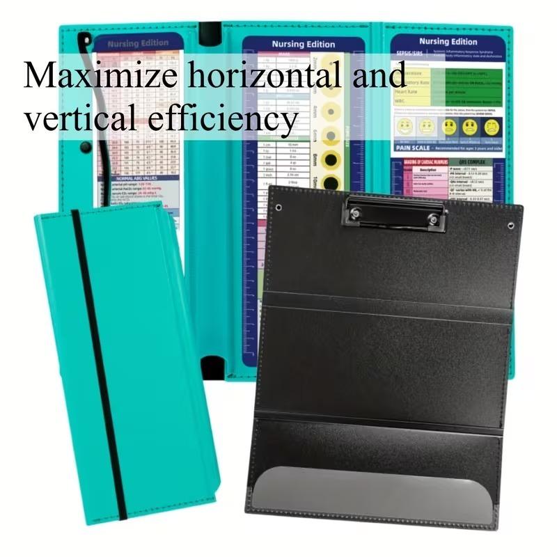 Three Fold A4 Portable Lightweight File Folder Office School Supplies Storage Drawing Paper Document Nurse Clipboard File Folder