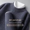 Hengyuanxiang Men's Thermal Wool Blend Crew Neck Sweater