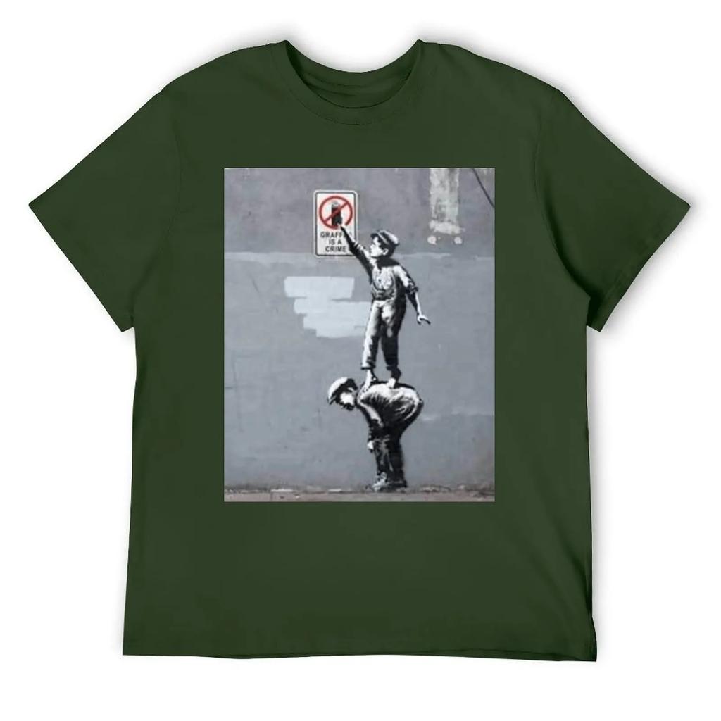 Graffiti Is A Crime Classic For Sale T-shirt Fresh Campaign  Cool Top Tee Unique Travel Eur Size