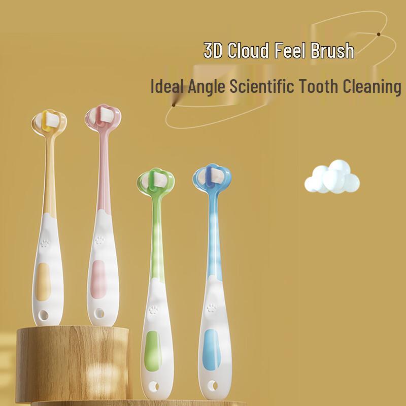 Kenuo Kids 3-Sided Soft Toothbrush 10-Pack