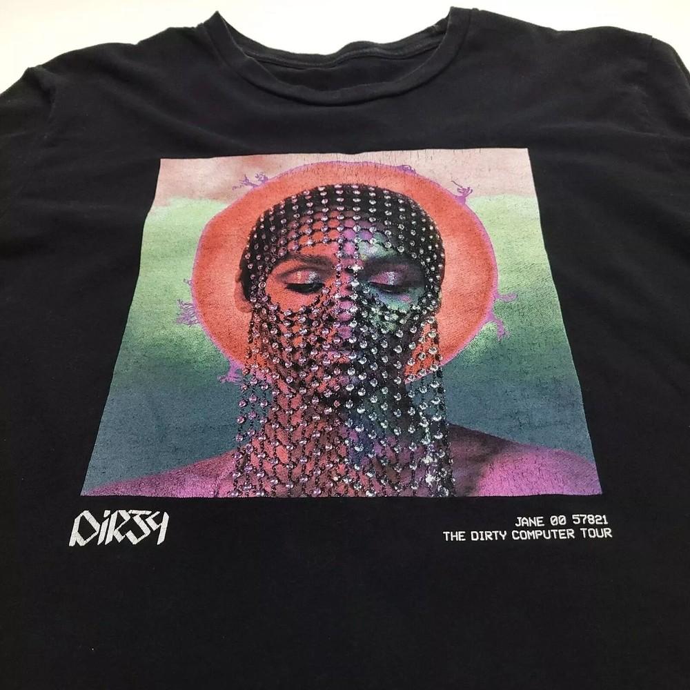 Janelle Monae Black T--Shirt Cotton Full Size Unisex S-5XL Unisex T-Shirt M