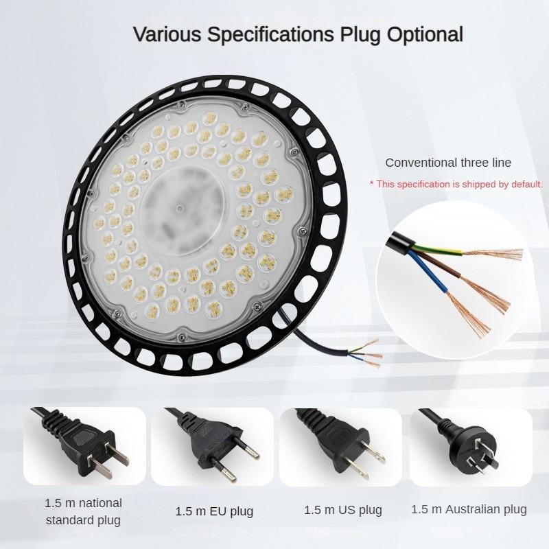 100W/150W/200W High Brightness Waterproof LED Factory Light Linear UFO Industrial Mining Light Workshop Warehouse Lighting Lamp
