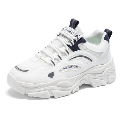 Men's Shoes Summer New Youth Versatile Breathable Mesh Sports Leisure Platform Running Little White Dad Shoes