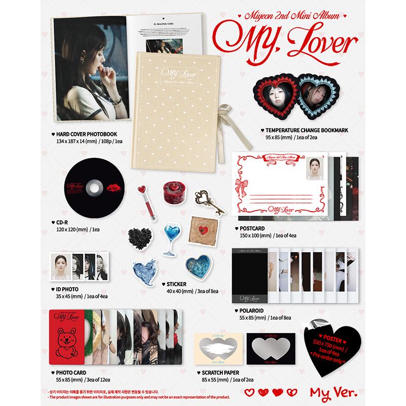 [Vorbestellung] [Glücksverlosung] MIYEON(Ich sterbe) - 2. MINI-ALBUM [MY, Lover]