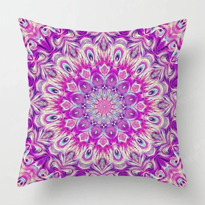 Fall Home Decor Autumn Living Room Throw Pillow Cover Sofa Boho Cushion Cover Mandala 45x45cm 45*45 50x50 60x60cm 40*40 40x40cm