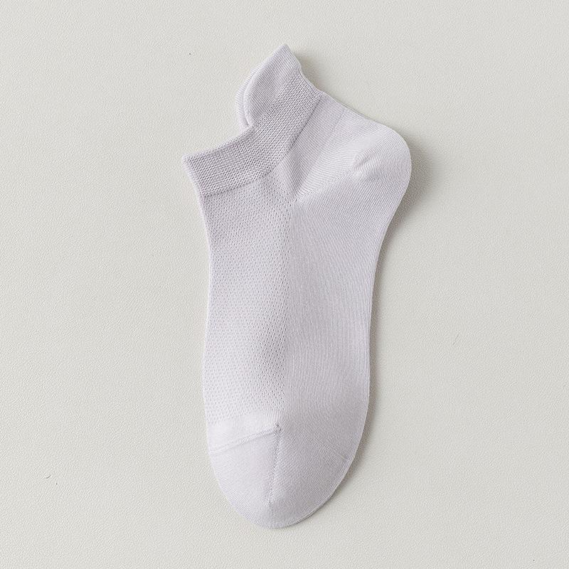 

Женские носки-следки из чистого хлопка, летние, тонкие, не сползающие, сетчатые, с мелким вырезом, универсальные, бесшовные короткие носки из 100% хлопка 1 pair светло-фиолетовый