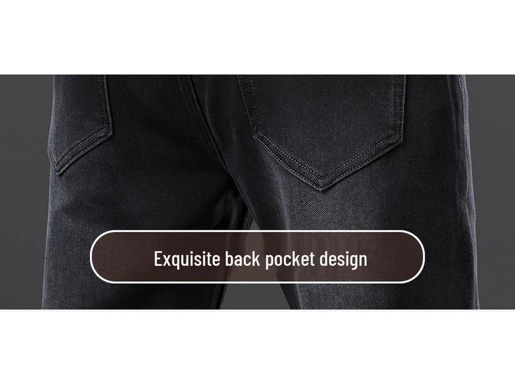 Men's American Retro High-End Straight Loose Jeans - Casual, Durable, Versatile Autumn Pants